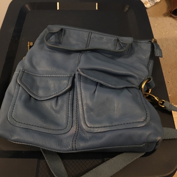 Fossil blue leather purse - Picture 4 of 5
